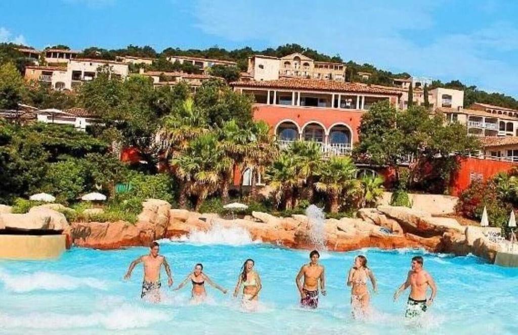 Les Restanques vue mer 5 pers Glycine 2067 Grimaud Eksteriør bilde