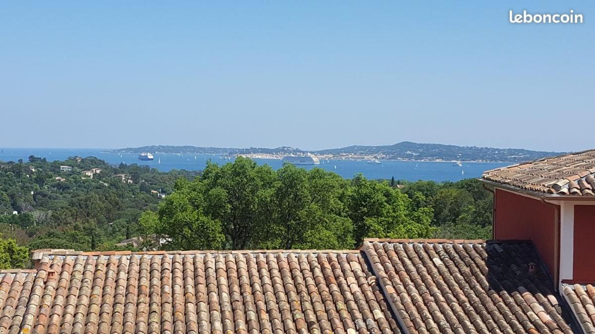 Les Restanques vue mer 5 pers Glycine 2067 Grimaud Eksteriør bilde